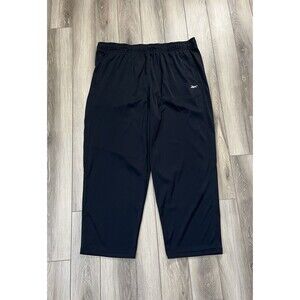 Reebok Speedwick Black Straight Leg Sweatpants Mens Sz 2XL 100% Polyester